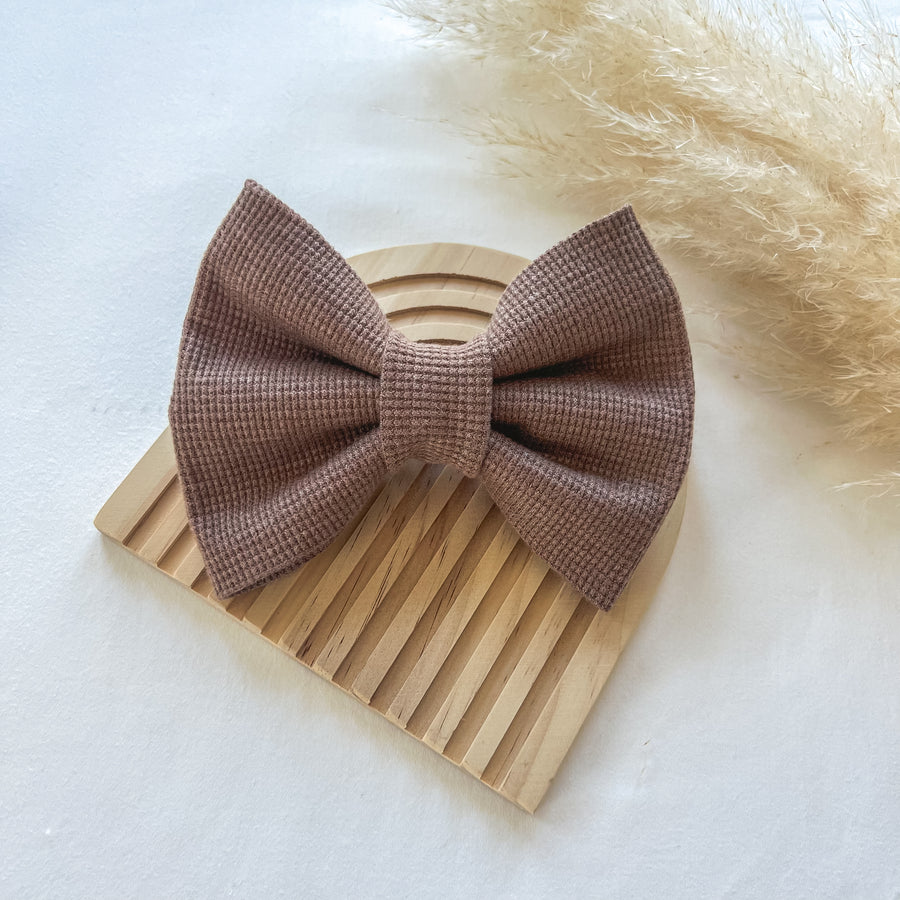 Caramel Waffle Bow Tie