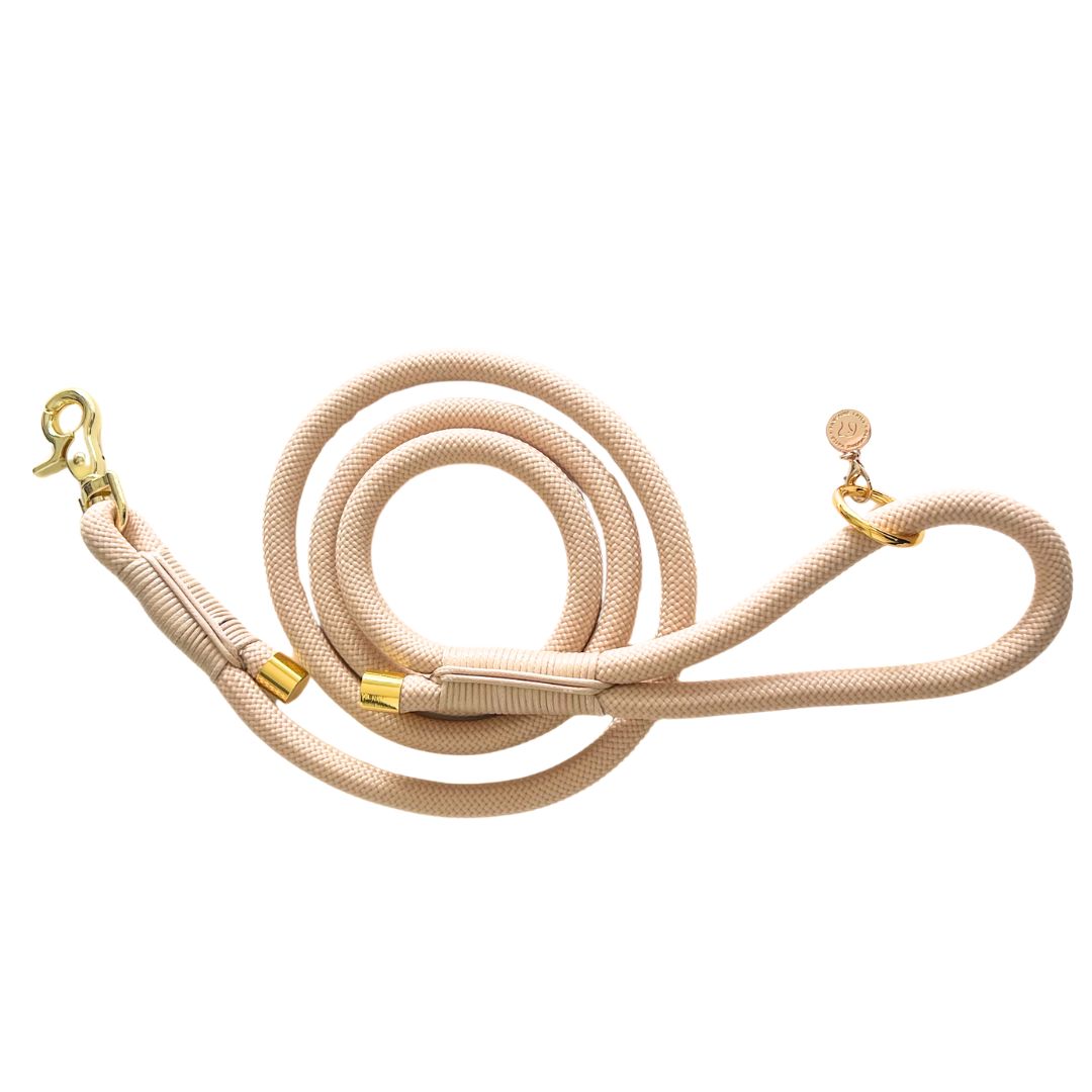 Beige Rope Dog Leash