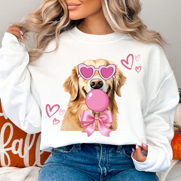 Valentine Golden Retriever Crewneck